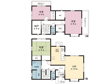 中古戸建 宇都宮市錦２丁目 JR東北本線（宇都宮線）宇都宮駅 2,298万円