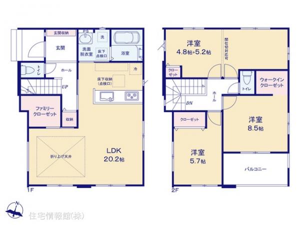 新築戸建 埼玉県草加市小山１丁目5-19 東武伊勢崎線獨協大学前駅 4,399万円