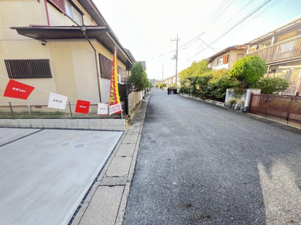 我孫子市つくし野8期 前面道路含む現地写真