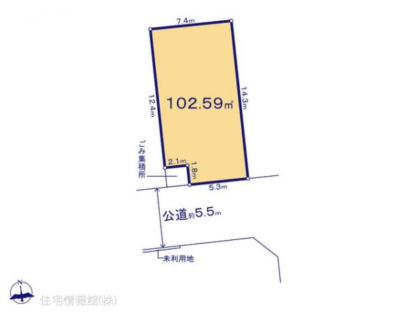 土地 千葉県我孫子市中峠1123-1 JR成田線湖北駅 1,488万円