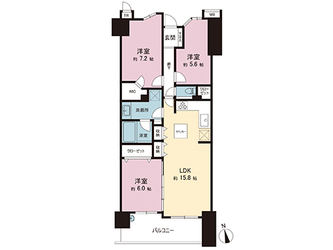 中古マンション 調布市多摩川３丁目 京王相模原線京王多摩川駅 5,290万円