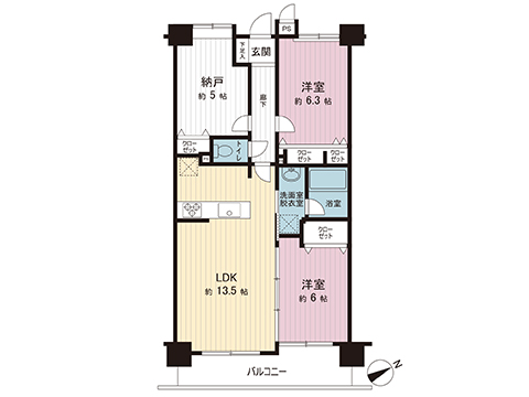 中古マンション 八王子市散田町５丁目 京王高尾線めじろ台駅 2,499万円