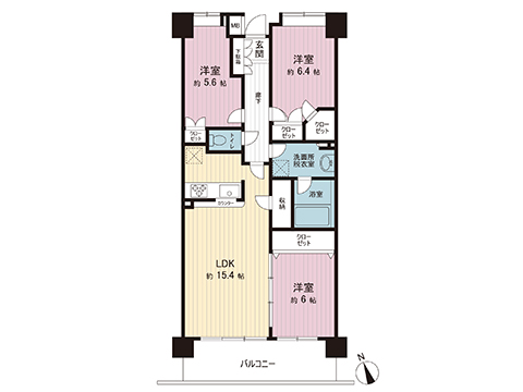 中古マンション 八王子市大和田町５丁目 JR八高線（八王子〜高麗川）北八王子駅 2,999万円