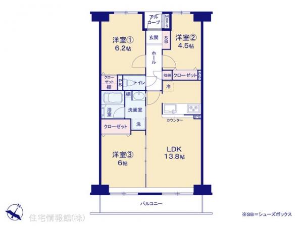 中古マンション 埼玉県春日部市梅田１丁目1-8 東武伊勢崎線春日部駅 2,250万円