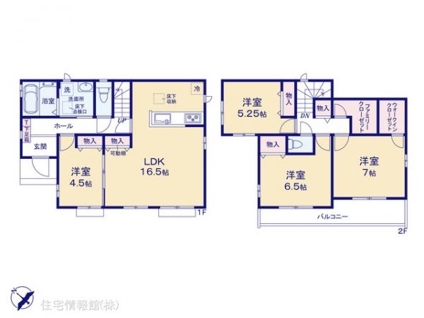 新築戸建 千葉県船橋市咲が丘３丁目12-4 新京成電鉄線二和向台駅 3,690万円