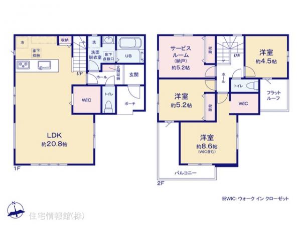 新築戸建 埼玉県越谷市千間台西５丁目 東武伊勢崎線せんげん台駅 4,399万円