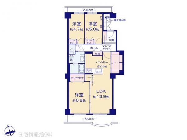 中古マンション 千葉県松戸市新松戸４丁目270 千代田常磐線新松戸駅 2,698万円