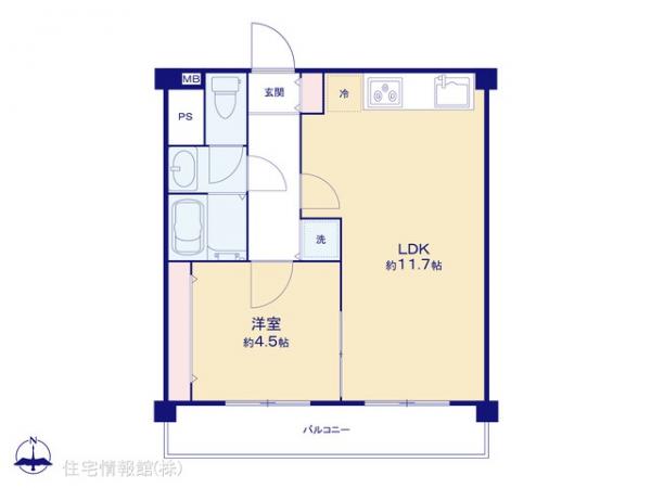 中古マンション 東京都西東京市谷戸町３丁目13-3 西武池袋線ひばりヶ丘駅 1,980万円