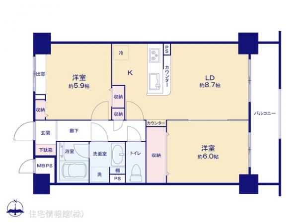 中古マンション 東京都府中市美好町２丁目8-1 JR南武線分倍河原駅 3,780万円