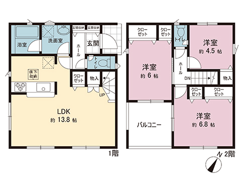 新築戸建 越谷市東越谷１０丁目 東武伊勢崎線越谷駅 3,280万円