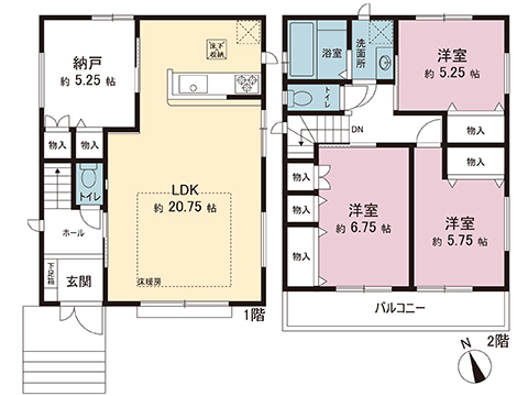 新築戸建 町田市小川１丁目 東急田園都市線つくし野駅 6,998万円