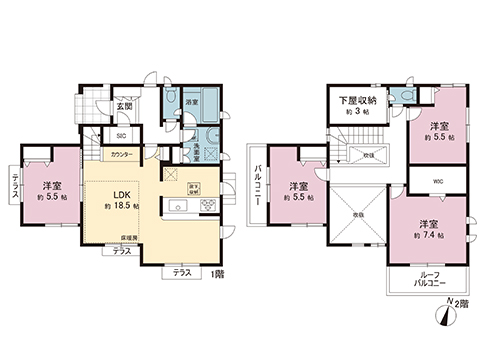 中古戸建 千葉市緑区おゆみ野中央９丁目 京成千原線おゆみ野駅 3,980万円