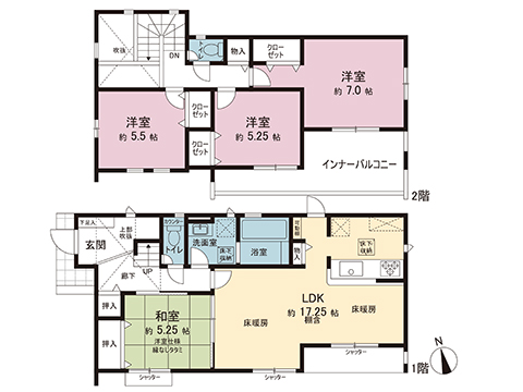 新築戸建 横浜市金沢区高舟台２丁目 京急本線金沢文庫駅 5,380万円