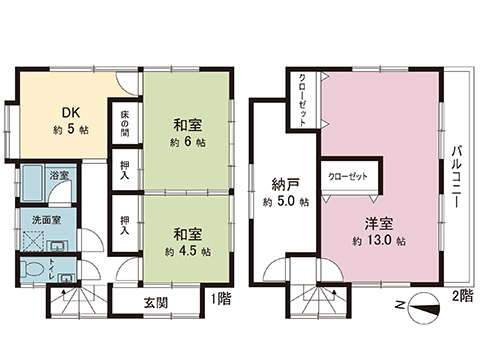 中古戸建 秦野市千村１丁目 小田急線渋沢駅 1,995万円