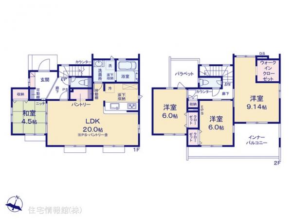 新築戸建 東京都八王子市めじろ台１丁目48-3 京王高尾線めじろ台駅 6,390万円