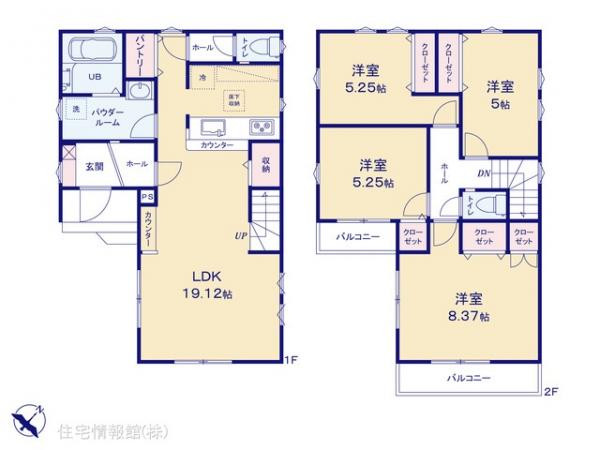 新築戸建 埼玉県川越市大字寺尾844-10 東武東上線上福岡駅 3,799万円