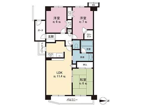 中古マンション 相模原市南区古淵１丁目 JR横浜線古淵駅 2,598万円