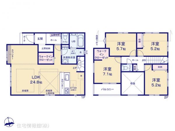 新築戸建 千葉県松戸市西馬橋３丁目34-12 千代田常磐線馬橋駅 5,499万円
