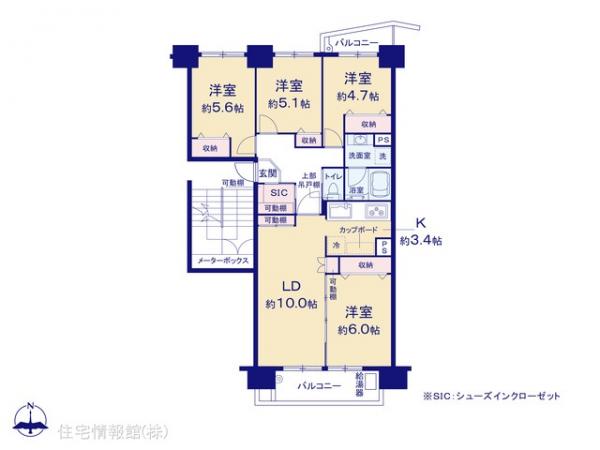 中古マンション 神奈川県横浜市旭区若葉台１丁目12 JR横浜線十日市場駅 2,090万円