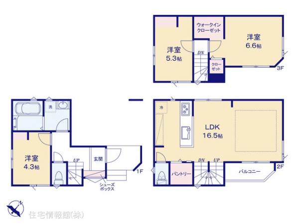 新築戸建 千葉県市川市塩焼２丁目12-5 東西線妙典駅 6,180万円