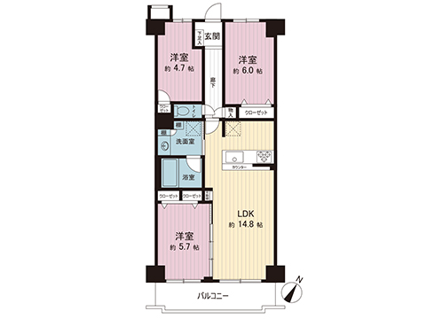 中古マンション 相模原市南区上鶴間本町６丁目 小田急線相模大野駅 2,900万円