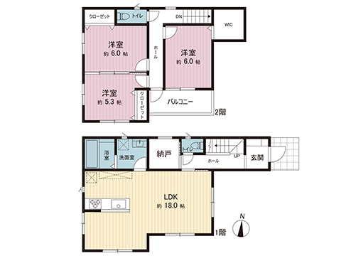 中古戸建 北葛飾郡松伏町大字松伏 東武伊勢崎線北越谷駅 2,499万円