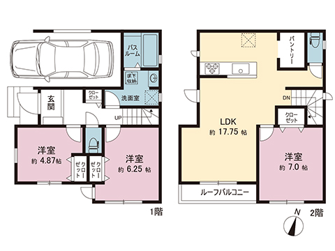 新築戸建 蓮田市本町 JR東北本線（宇都宮線）蓮田駅 3,780万円