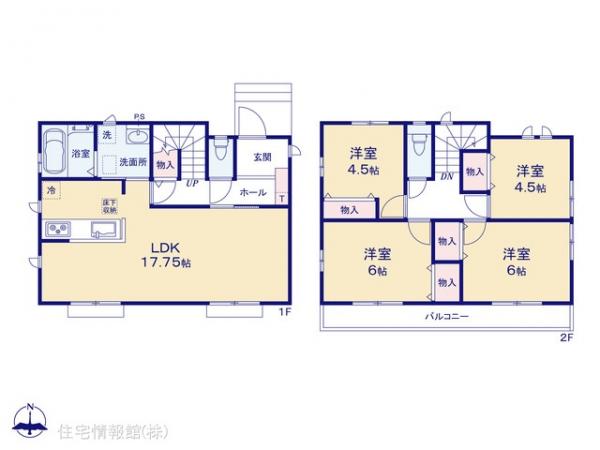 新築戸建 東京都東大和市狭山４丁目1424-3 西武多摩湖線武蔵大和駅 3,590万円