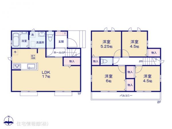 新築戸建 東京都東大和市狭山４丁目1424-3 西武多摩湖線武蔵大和駅 4,290万円