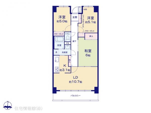 中古マンション 埼玉県さいたま市北区別所町105-4 JR高崎線上尾駅 1,980万円