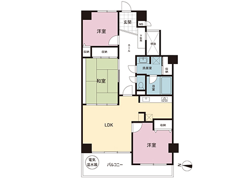 中古マンション 越谷市蒲生愛宕町 東武伊勢崎線新田駅 1,880万円