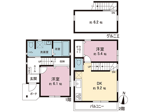 新築戸建 川崎市宮前区野川本町１丁目 東急田園都市線梶が谷駅 3,420万円