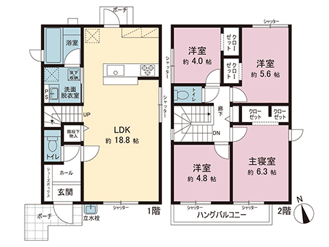 新築戸建 厚木市妻田東１丁目 小田急線本厚木駅 5,280万円