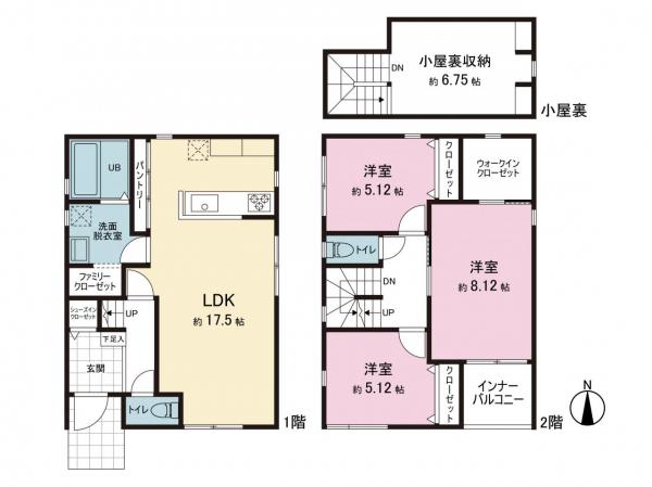 横浜市旭区下川井町 土地 参考プラン間取図