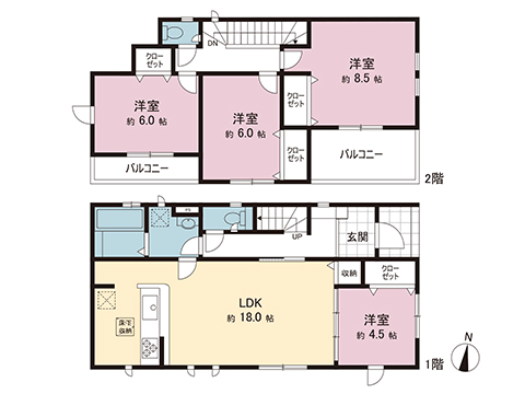新築戸建 平塚市大神２丁目 JR東海道本線(東京〜熱海)平塚駅 3,390万円