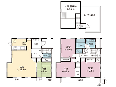 中古戸建 町田市金井ヶ丘２丁目 小田急線玉川学園前駅 4,280万円