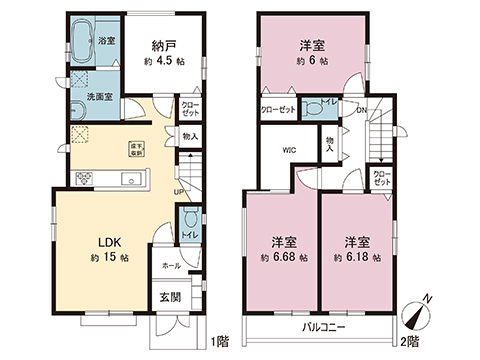 新築戸建 松戸市稔台１丁目 新京成電鉄線みのり台駅 4,190万円