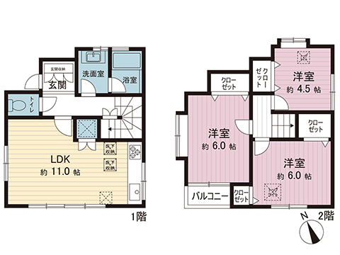 中古戸建 川崎市中原区木月４丁目 東急東横線日吉駅 4,980万円