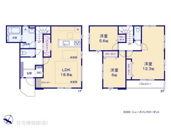 新築戸建 埼玉県富士見市鶴瀬東２丁目2292-13 東武東上線鶴瀬駅 4,698万円