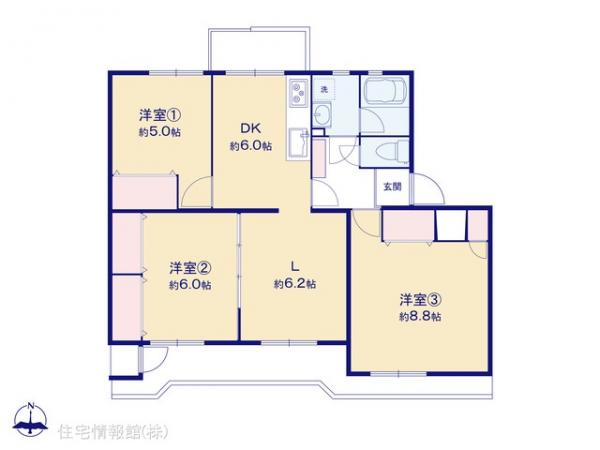 中古マンション 神奈川県川崎市多摩区枡形１丁目 小田急線生田駅 1,499万円