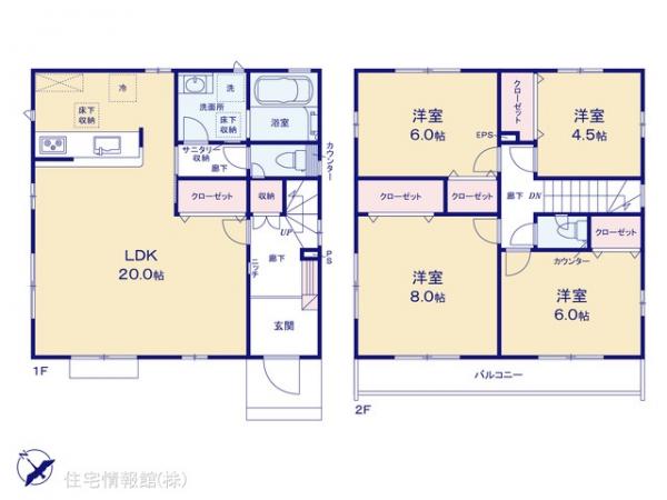 新築戸建 東京都八王子市堀之内603-14 京王相模原線京王堀之内駅 5,180万円