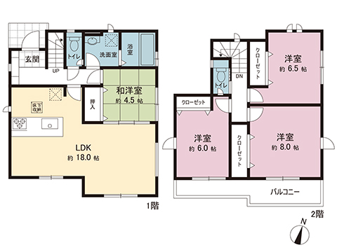新築戸建 神奈川県藤沢市葛原 小田急江ノ島線湘南台駅 4,599万円