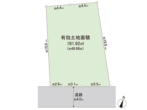 土地 練馬区上石神井１丁目 西武新宿線上石神井駅 9,850万円