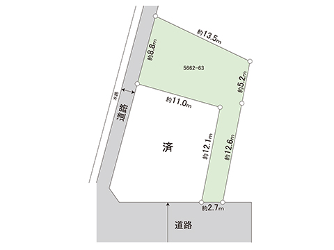 土地 練馬区桜台６丁目 有楽町線氷川台駅 7,480万円