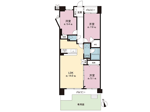中古マンション 八王子市狭間町 京王高尾線狭間駅 3,780万円