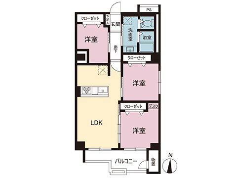 中古マンション 八王子市打越町 京王線北野駅 2,480万円