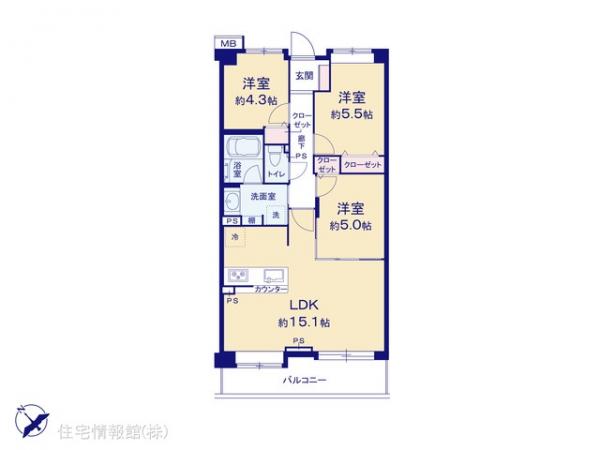中古マンション 神奈川県横浜市鶴見区市場上町10-51 京急本線鶴見市場駅 4,499万円