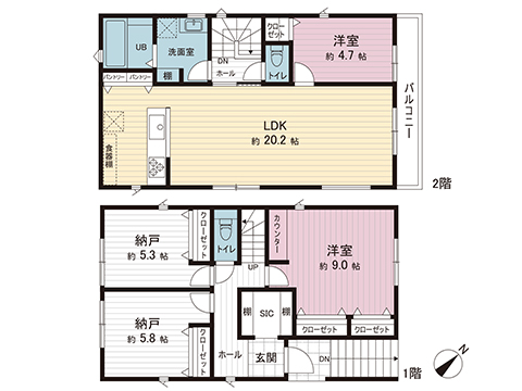 新築戸建 川崎市宮前区犬蔵２丁目 東急田園都市線たまプラーザ駅 5,990万円