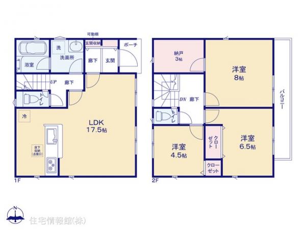 新築戸建 埼玉県入間郡毛呂山町前久保南２丁目17-6 東武越生線東毛呂駅 2,170万円