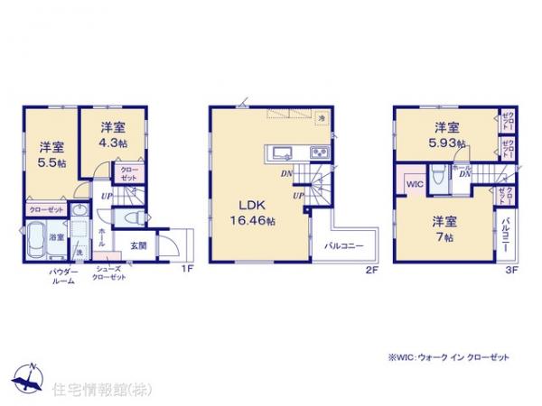 新築戸建 神奈川県鎌倉市小袋谷２丁目672-2 JR東海道本線(東京〜熱海)大船駅 4,980万円
